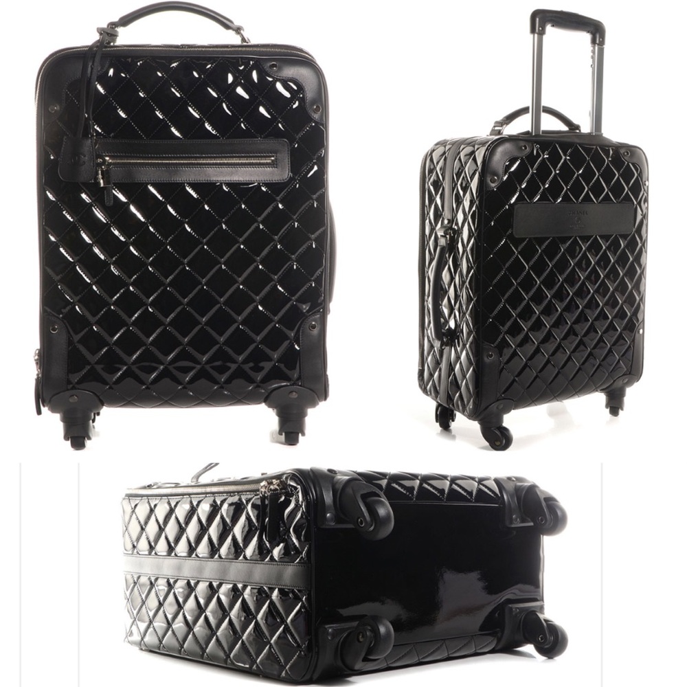 ❌SOLD❌Chanel Trolley Suitcase Travel Bag Black - Picture 1 of 5